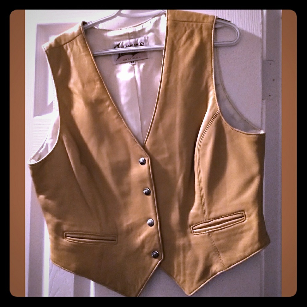 Leather vest